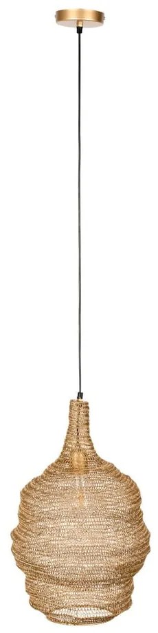 Lustră White Label Lena, ø 37 cm, auriu