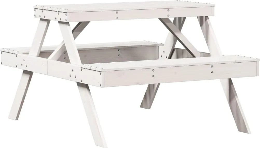 vidaXL Masă de picnic, 105x134x75 cm, lemn masiv de pin