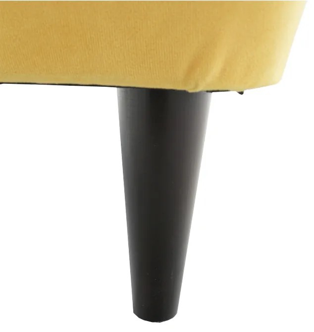 Fotoliu tesatura Culoare Galben / Wenge, RUFINO