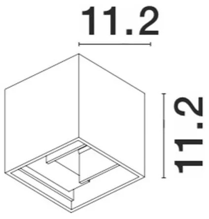 Aplica LED ambientala de exterior IP54 COMO alba NVL-747406