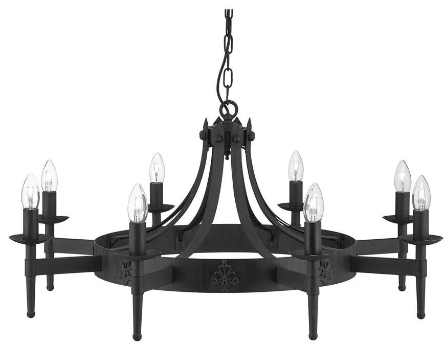 Candelabru stil rustic Cartwheel II 8L