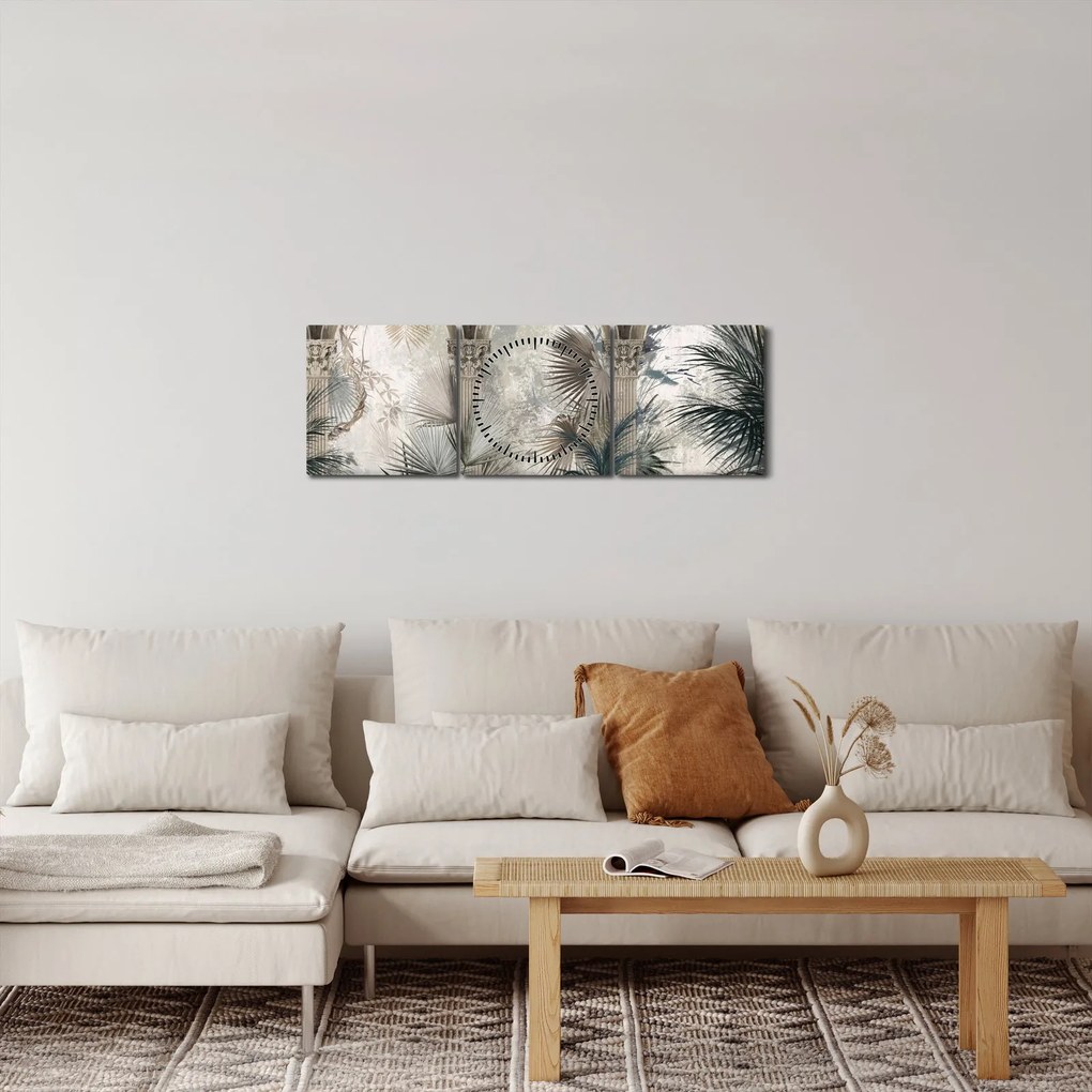 Tablou - Coloane (cu ceas) (90x30 cm)