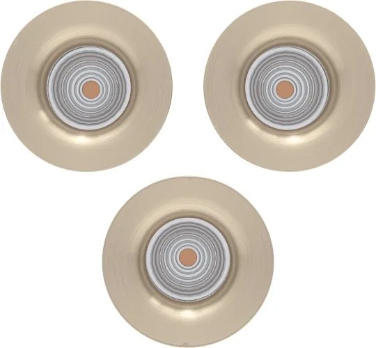 Eglo 902279 - Set 3x spoturi LED SALICETO, reglabil, LED/4,8W/230V, Ø8,8cm, crom