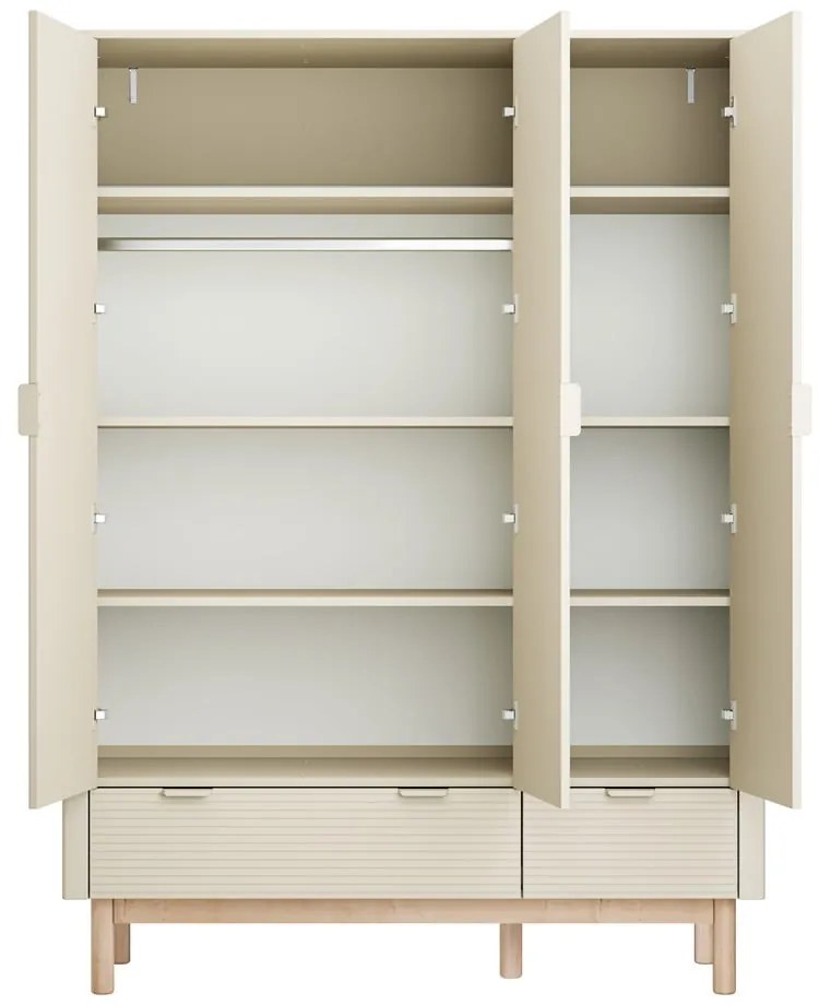 Șifonier pentru copii crem 144x52 cm Miloo – Pinio