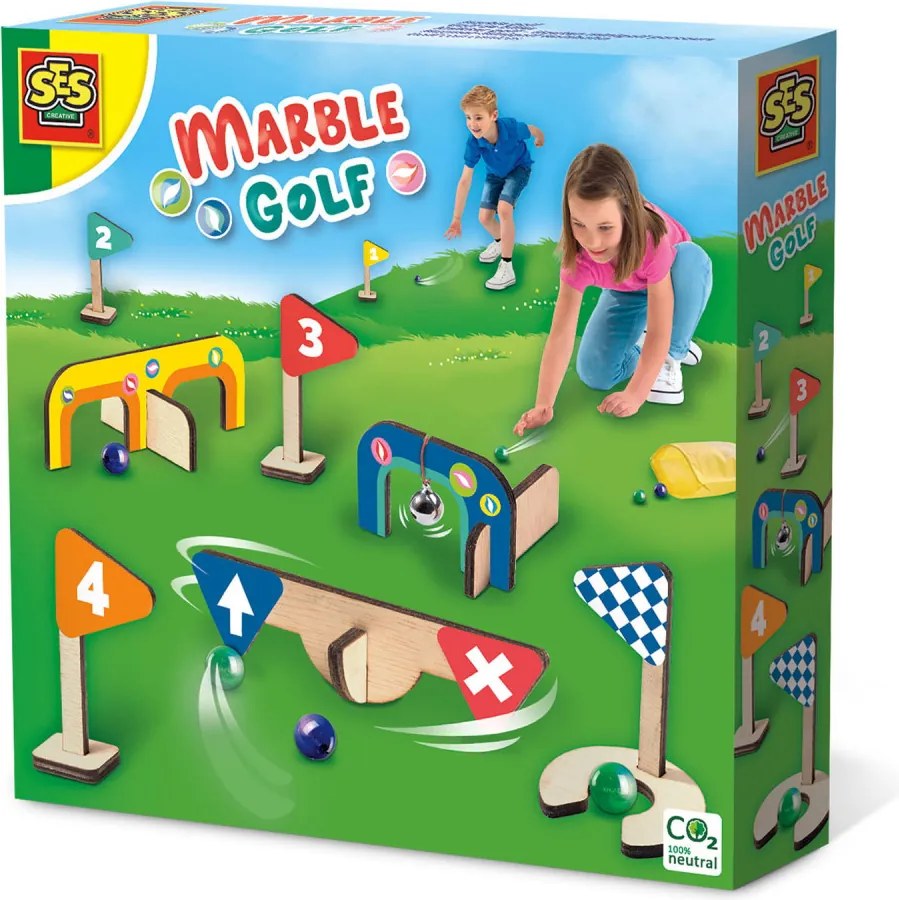 Joc de petrecere copii - Minigolf din lemn