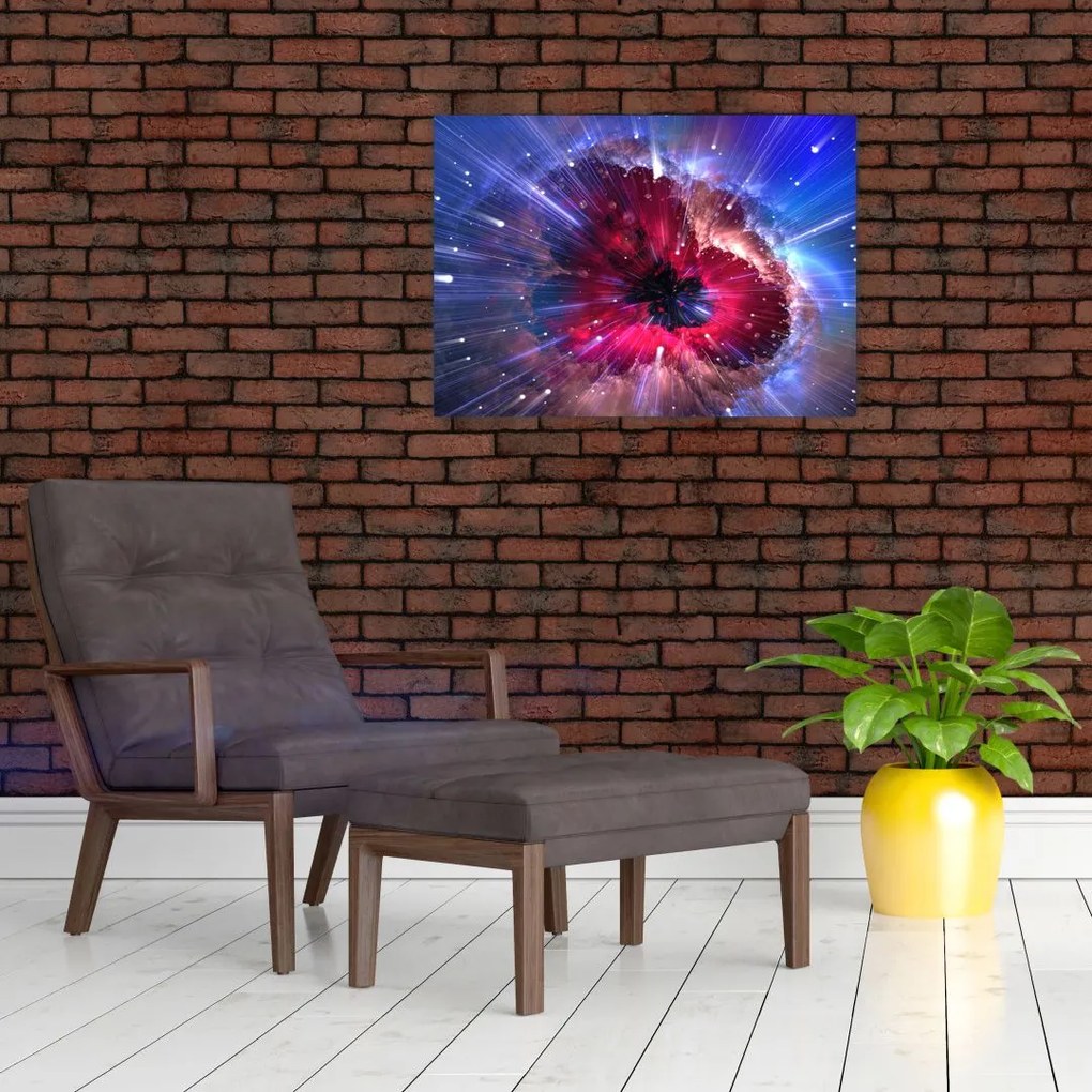 Tablou pe sticlă - Energia universului (70x50 cm)