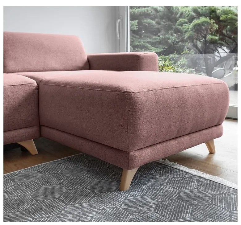 Colțar roz extensibil/cu spațiu de depozitare Classy Sophie – Miuform