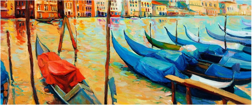Tablou - Port în Veneția (120x50 cm)