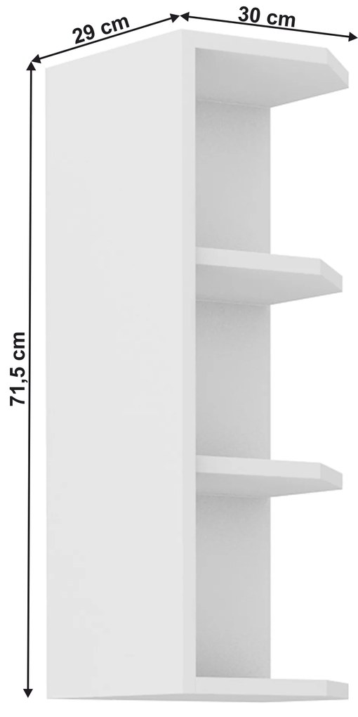 Raft de bucătărie superioară Lesana 1 (alb) 30 G-72 ZAK BB. 1063937