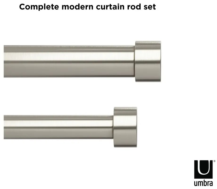 Galerie de perdea extensibilă 305-457 cm din oțel Cappa – Umbra