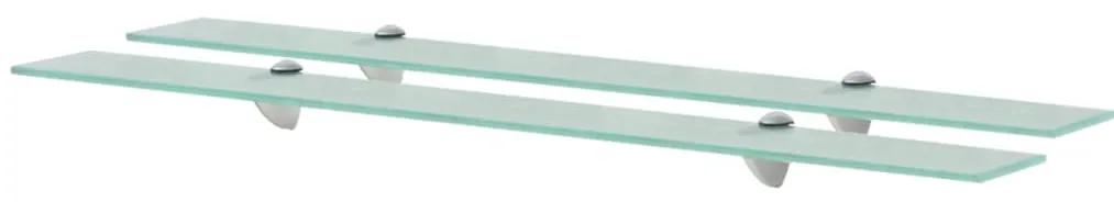 vidaXL Rafturi suspendate, 2 buc., 90 x 10 cm, sticlă, 8 mm