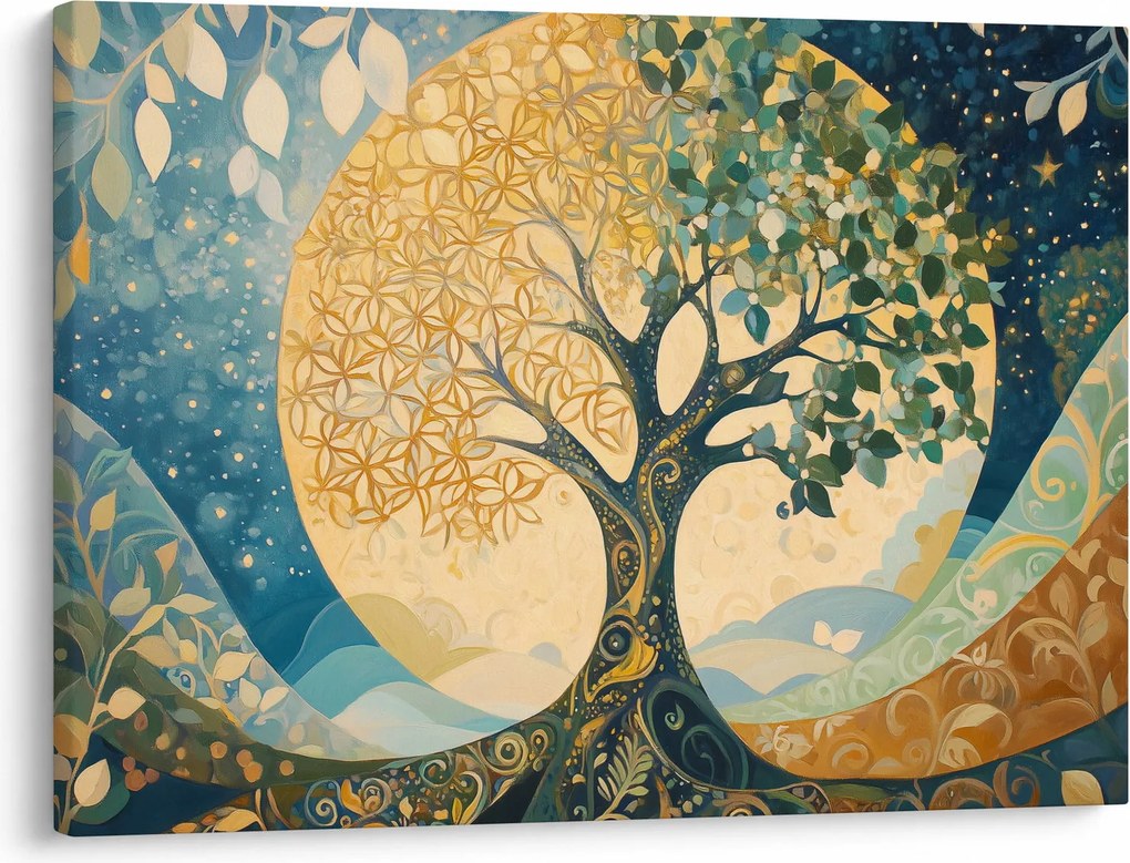 Tablou – Arborele vieții în lună (70x50 cm)