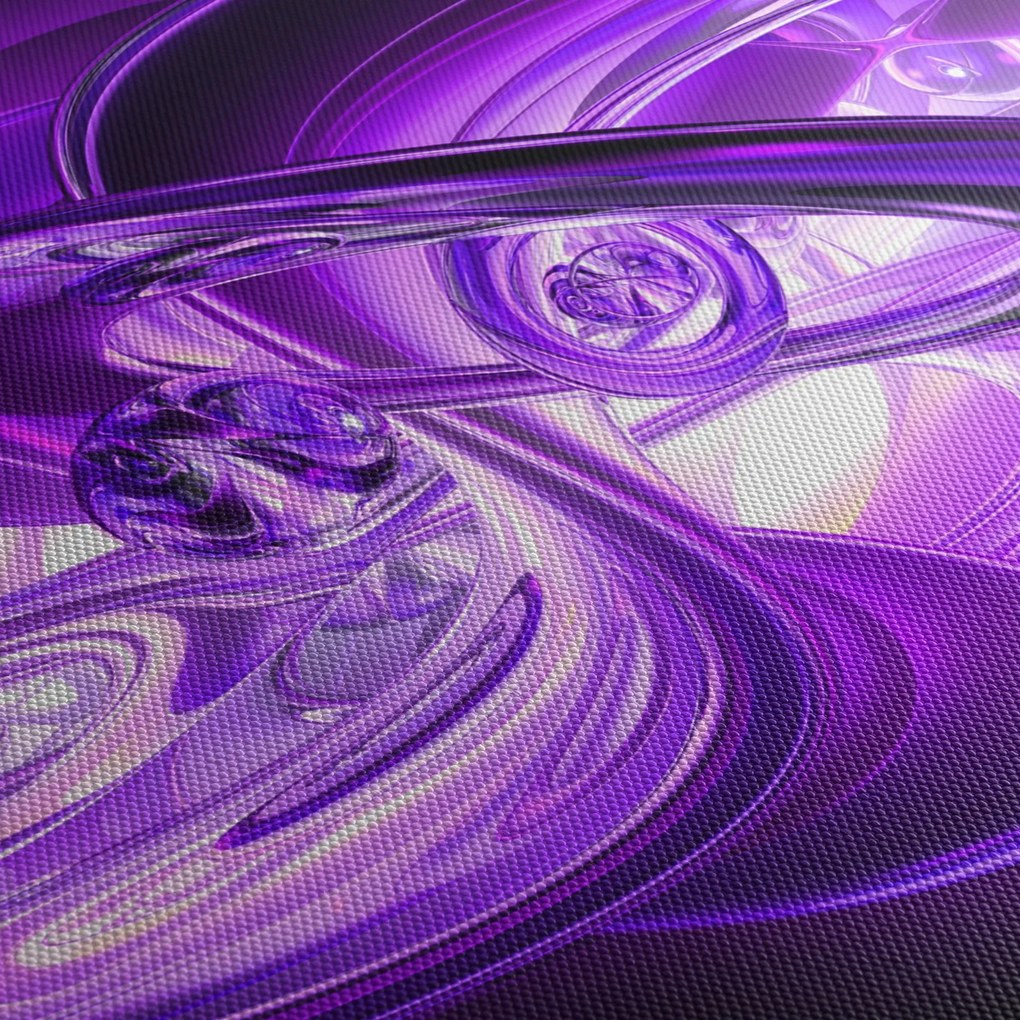 Tabloul fractalilor în violet (90x60 cm)