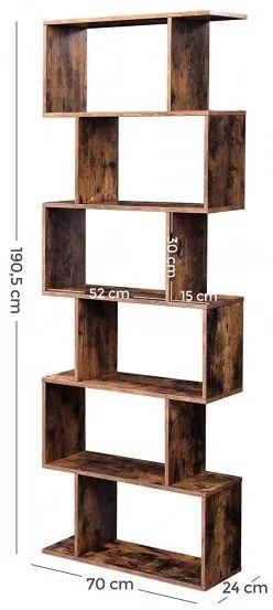 Raft Vintage, Maro Rustic, 190.5 x 24 x 70 Cm