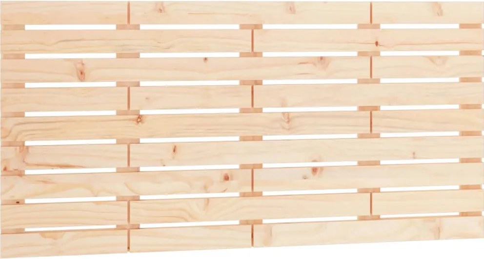 vidaXL Tăblie de pat pentru perete, 126x3x63 cm, lemn masiv de pin