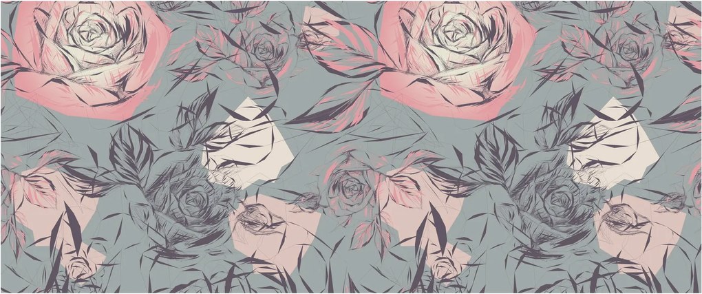 Tablou - Trandafir (120x50 cm)