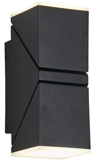 Searchlight 36170BK - Aplica de perete LED pentru exterior MONTANA 2xLED/6W/230V IP44