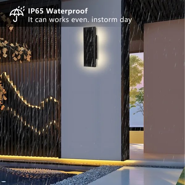 Brilagi - Aplică solară de perete SUN, LED 2,5W, 230V, 30 cm, 2000 mAh, IP44