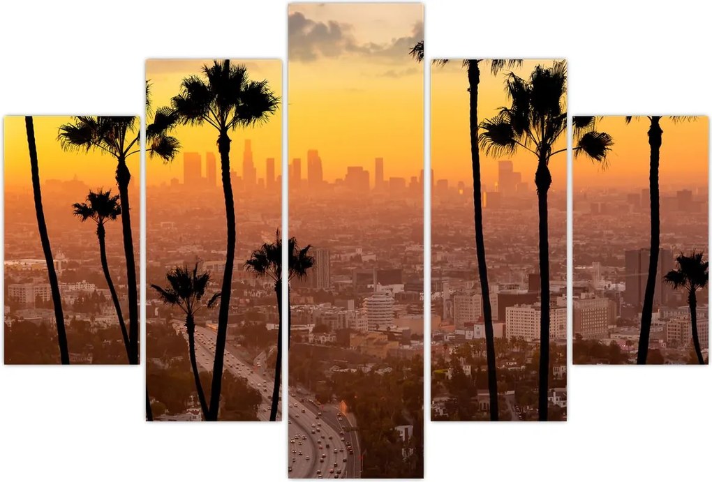 Tablou - Panorama din Los Angeles (150x105 cm)