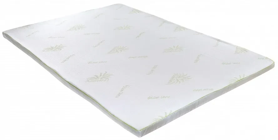 Topper saltea Aloe Vera Therapy Memory Arctic Gel 7 zone de confort, Green Future, 160x200 cm