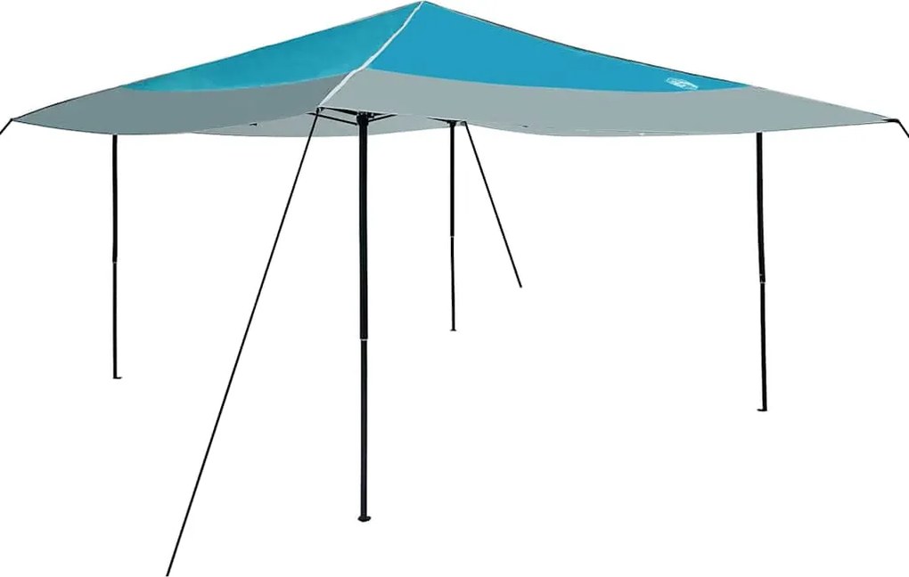 vidaXL Cort cu Copertină Manual albastru 395 x 395 x 251 cm țesătură