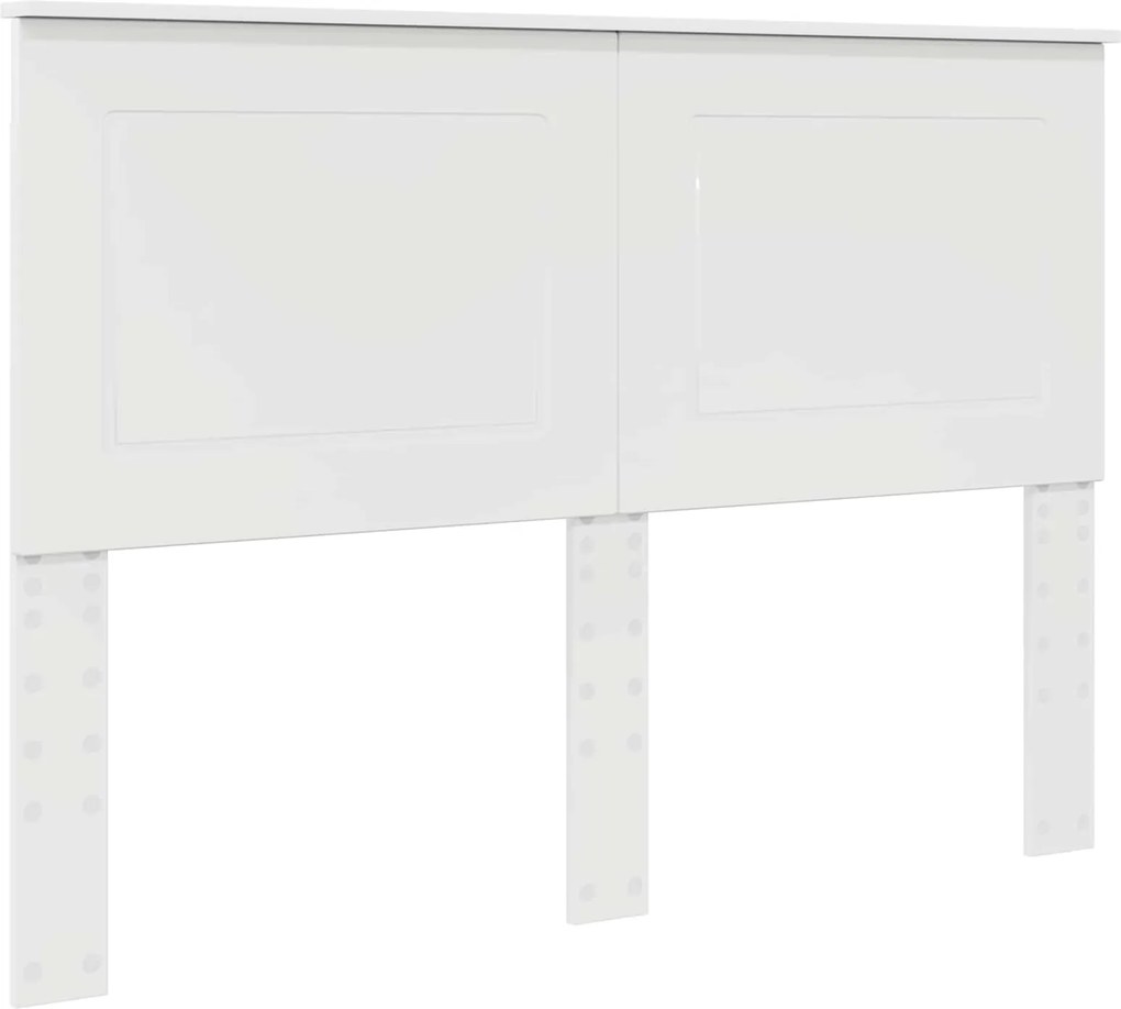 vidaXL Tăblie cap Alb Lucios Lemn prelucrat