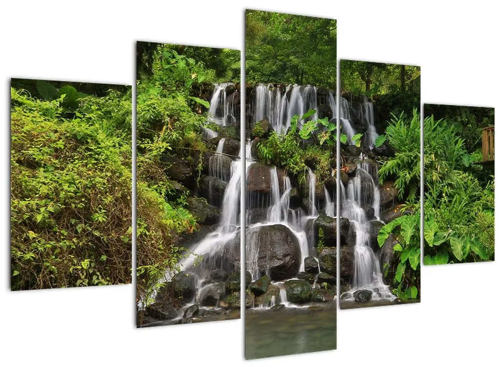 Tablou - Cascadă tropicală (150x105 cm)