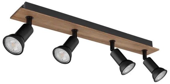 Spot DREW 4xGU10/35W/230V lemn/metal Globo 57998-4W