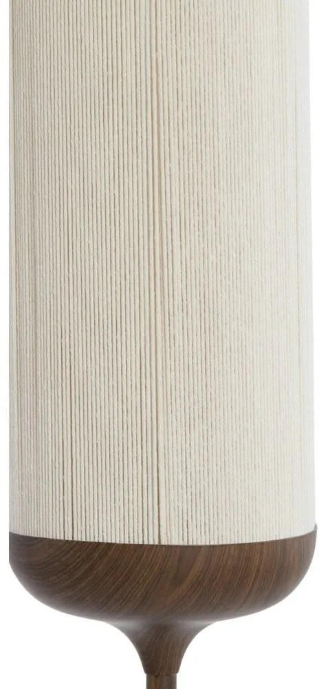 Lampadar maro închis cu abajur textil (înălțime 159 cm) Dania – Light & Living