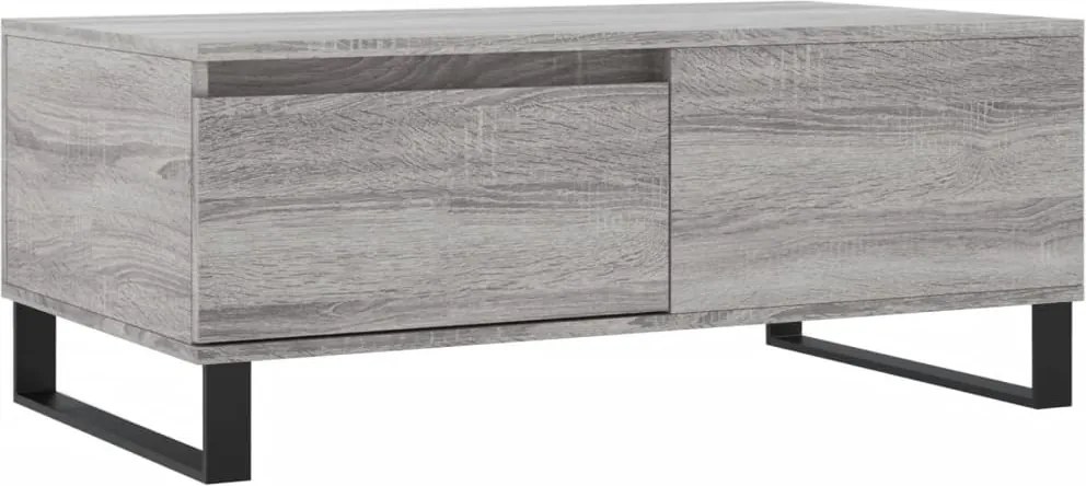 vidaXL Măsuță de cafea, gri sonoma, 90x50x36,5 cm, lemn prelucrat