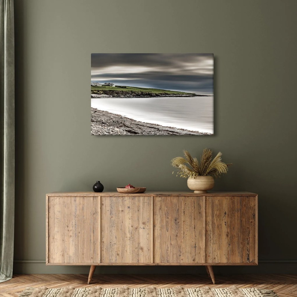 Tablou cu lac în amurg (90x60 cm)