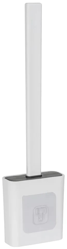 Perie de WC albă autoadezivă din plastic Zalana – Allstar