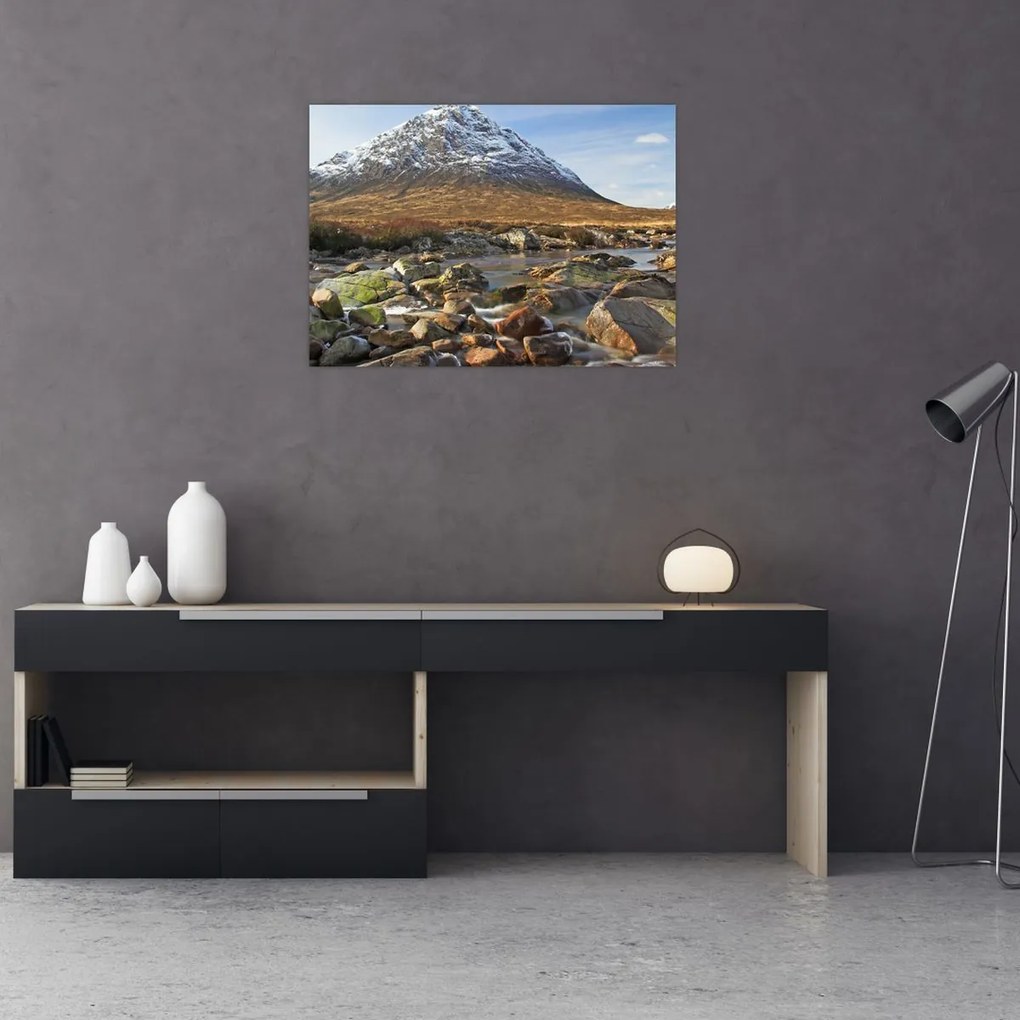 Tablou - Munte cu râu (70x50 cm)