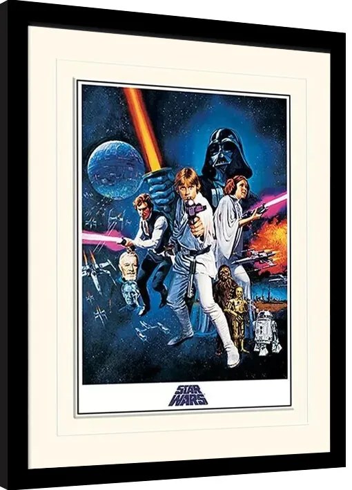 Poster înrămat Star Wars: A New Hope - One Sheet