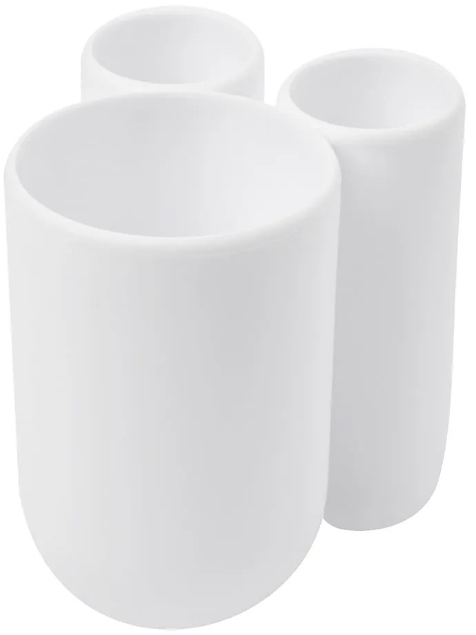 Suport pentru periuța de dinți alb din plastic Touch – Umbra