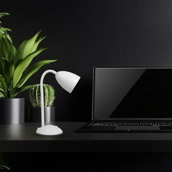 Lampă de masă LOGIC 1xE27/60W/230V alb