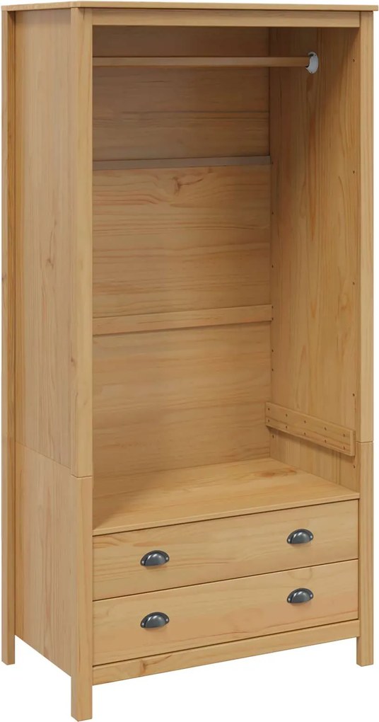 vidaXL Dulap Hill Maro miere 84 x 50 x 170 cm Lemn de pin masiv