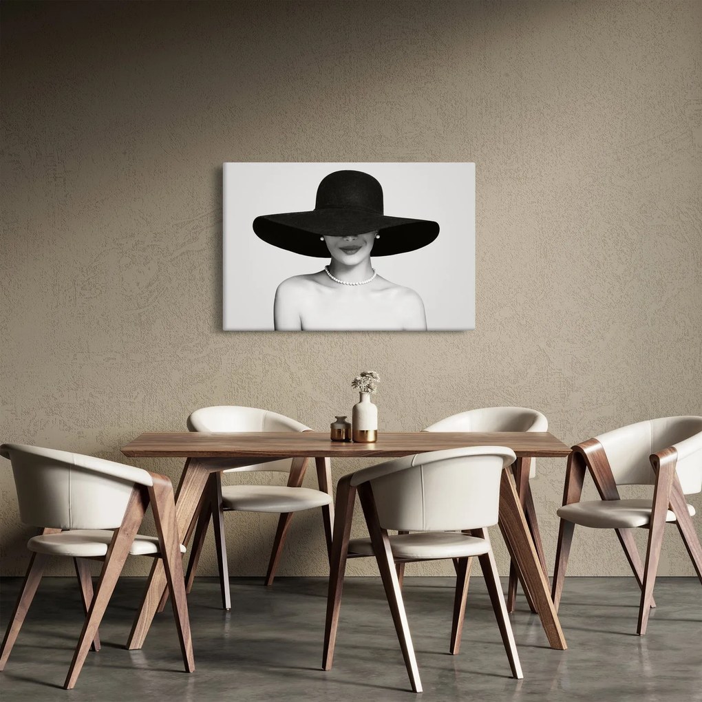 Tablou - Femeia cu pălărie (90x60 cm)