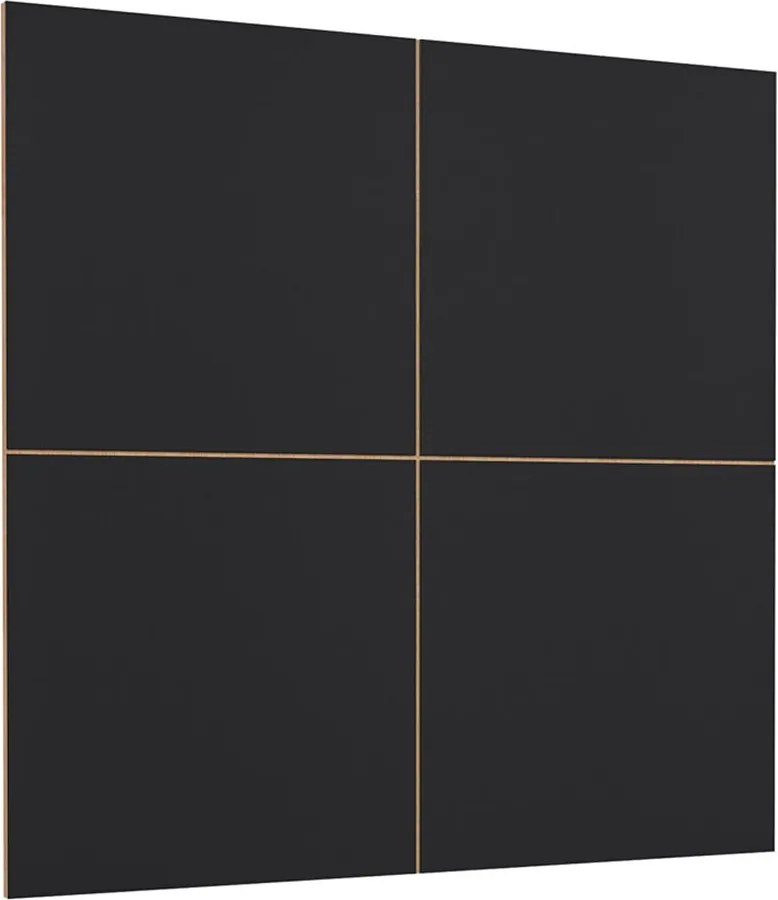 Panou lemn masiv decorativ TV Livento, 146 × 146 × 2 cm