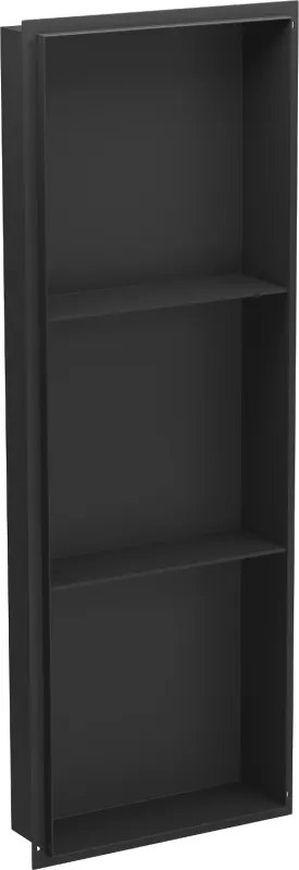Mexen X-Wall-NR raft încastrat fără flanșă cu raft 90 x 30 cm, negru - 1971903010S