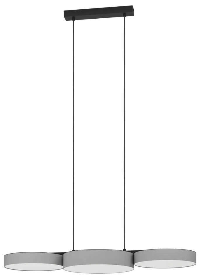 Lustră LED RGBW dimabilă pe cablu Eglo 900856 BARBANO-Z 3xLED/7,5W/230V gri