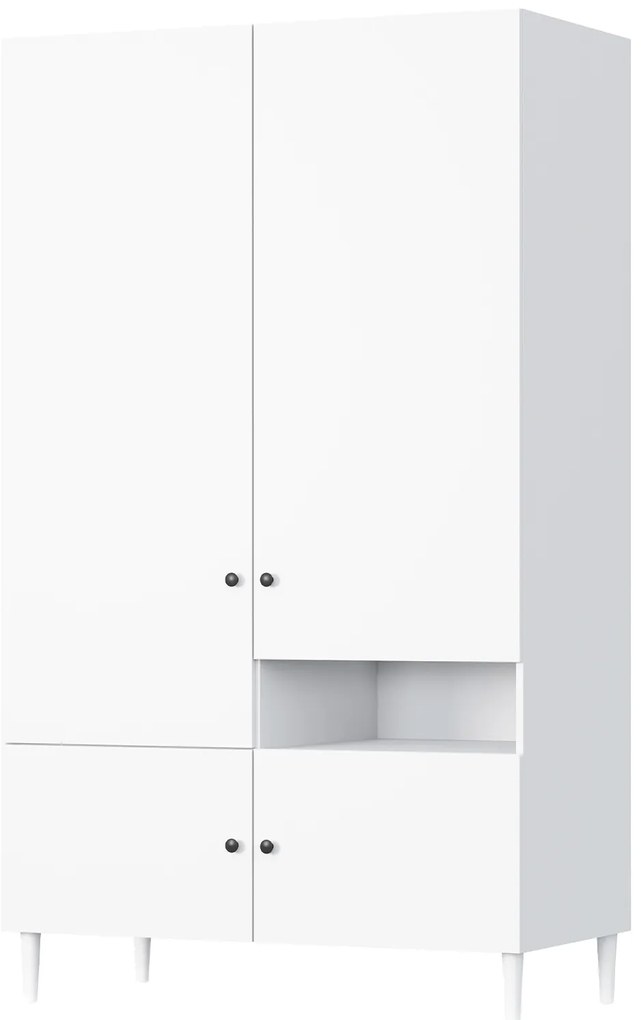 Dulap de haine DULLUM 120x205cm, albă
