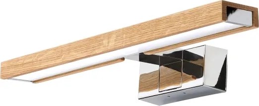 Brilagi-LED Iluminare pentru oglindă de baie 3 în 1 WOODY MIRROR LED/8W/230V 40 cm IP44 crom/stejar