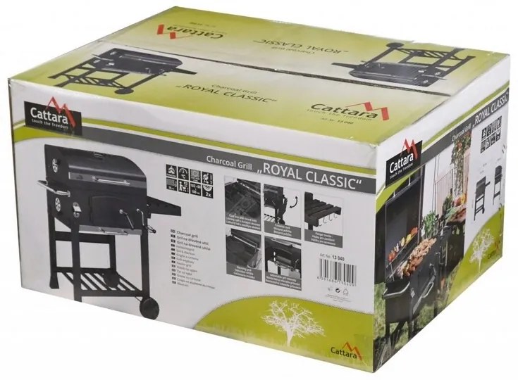 Grătar pe cărbune Cattara 13040 Royal, 102 x 60 x106 cm