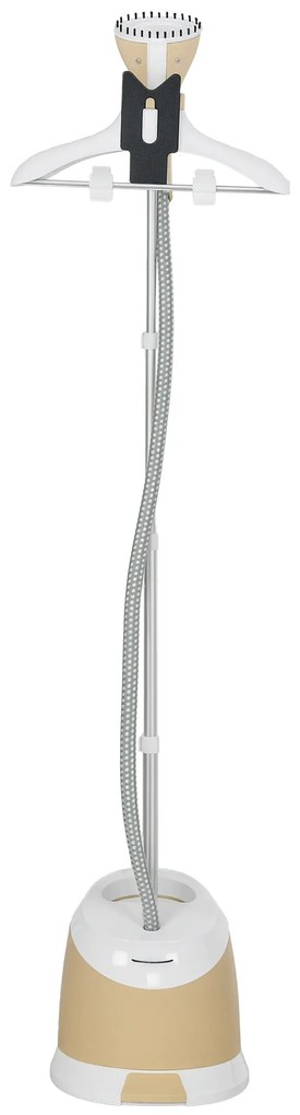 HOMCOM Aparat de Călcat Vertical cu Rezervor de Apă de 1,8l și Înălțime Reglabilă, 32x32x32 cm, Auriu | Aosom Romania