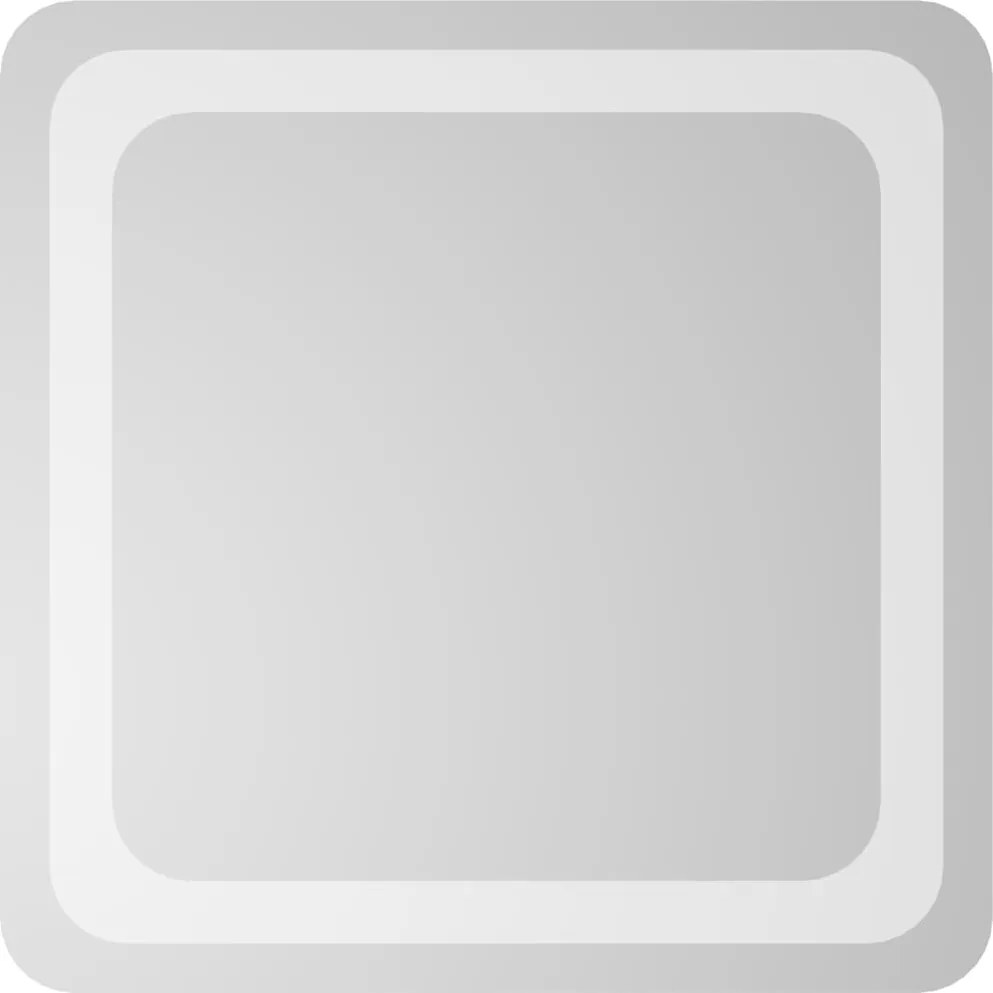 vidaXL Oglindă de baie cu LED, 40x40 cm