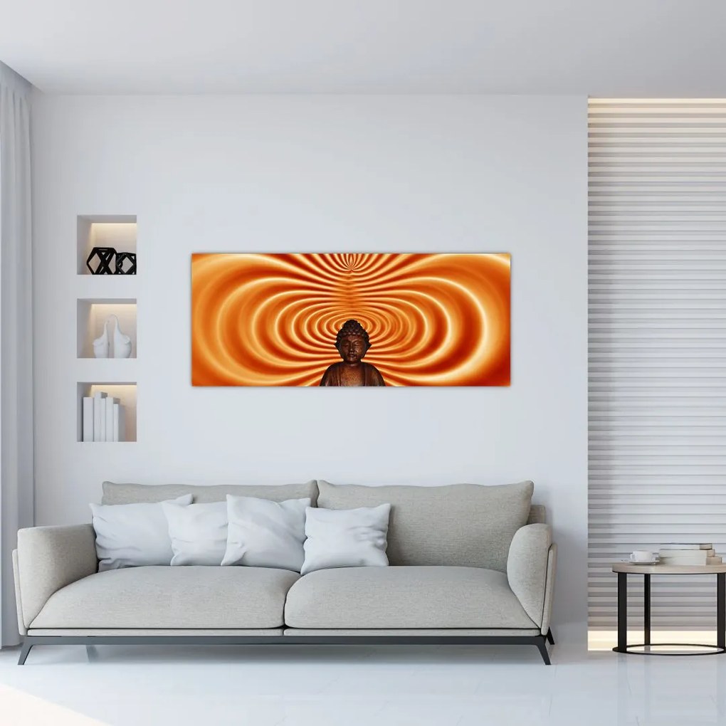 Tablou cu statuie mică (120x50 cm)