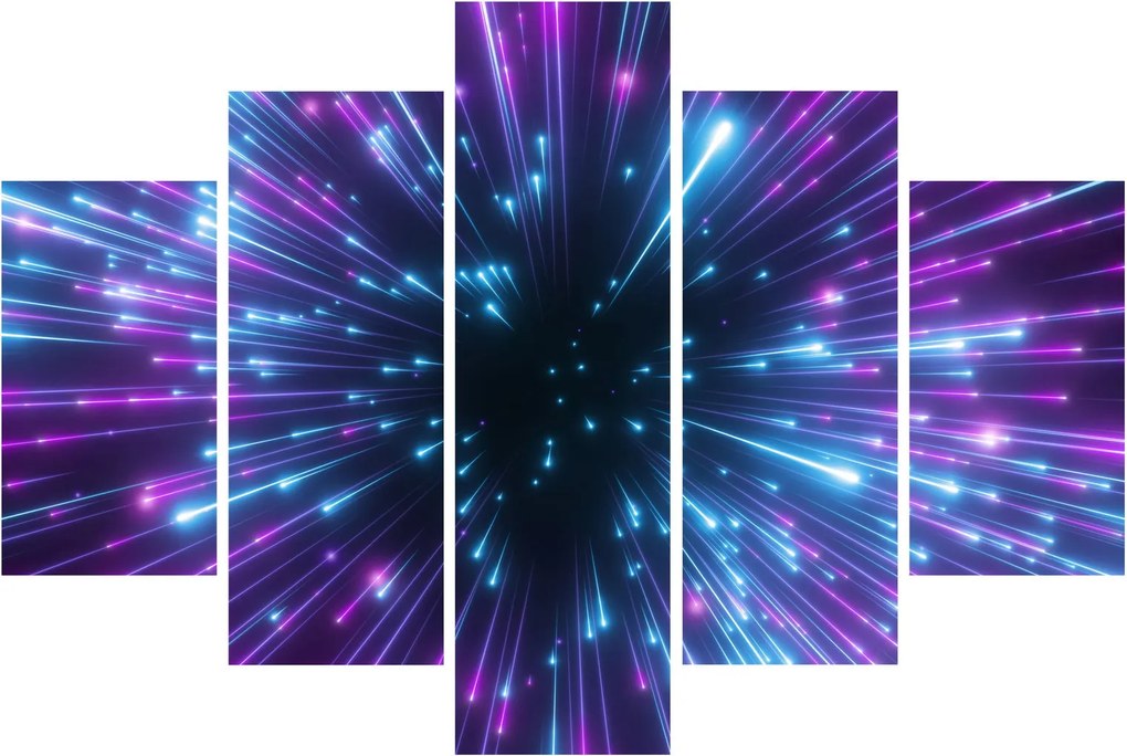 Tablou - Spațiu neon (150x105 cm)