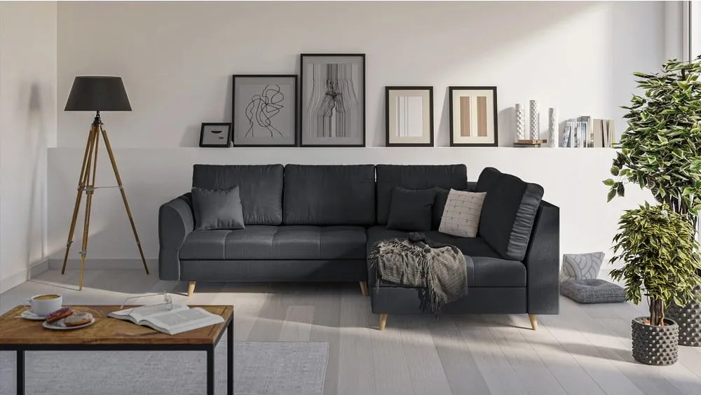 Colțar gri închis (pe partea dreaptă) Ariella – Ropez