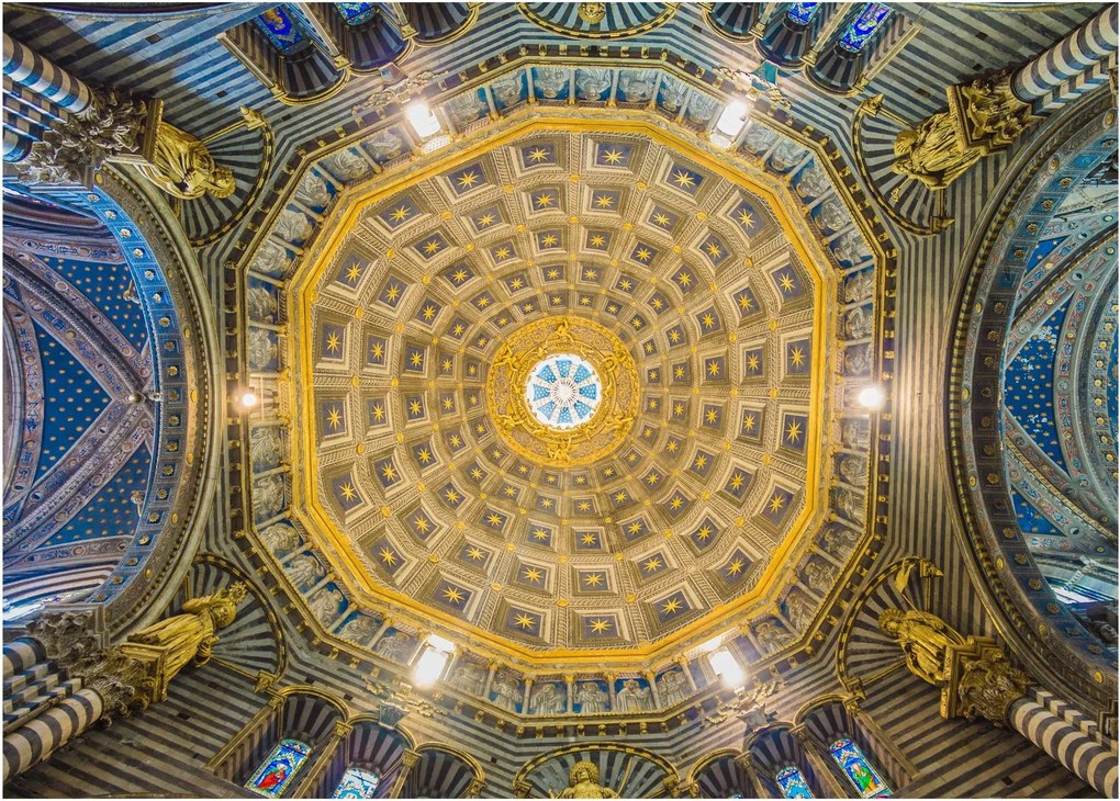Tablou cu tavanul bisericii Siena (70x50 cm)